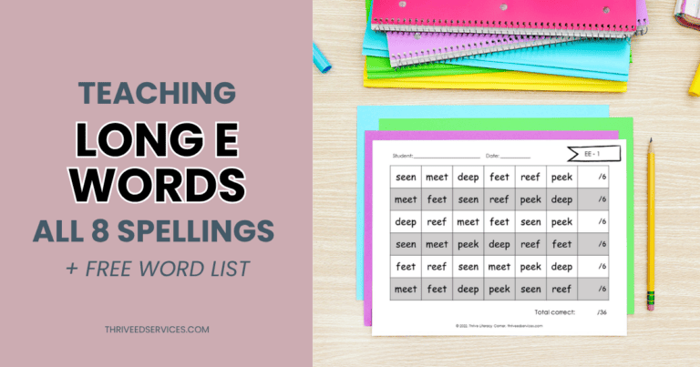 long e sound and long e words social image