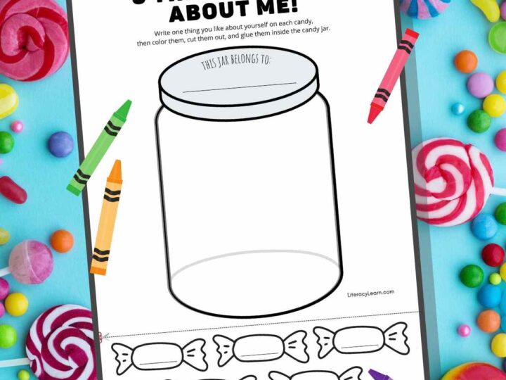 Image for I Love Me Candy Jar: Printable Worksheet