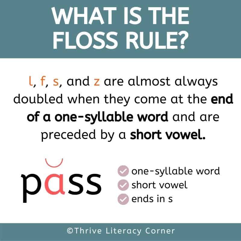All About The Floss Rule + Free Word Lists!!
