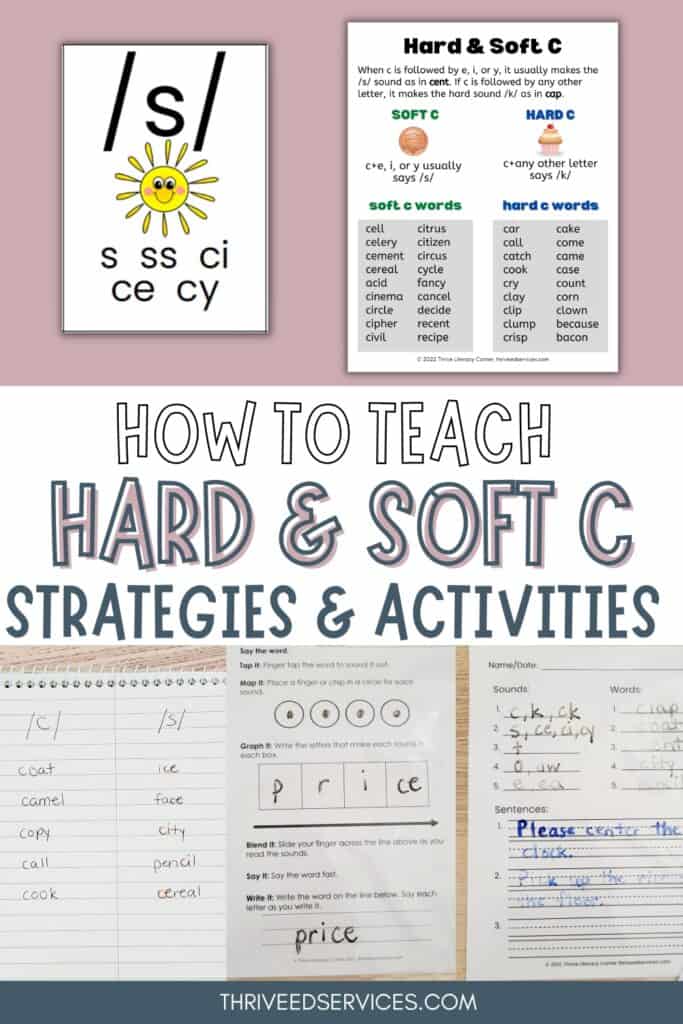 how to teach hard c and soft c strategies and activities