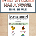 every syllable has a vowel rule pin image