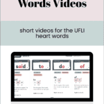 heart words videos pin image